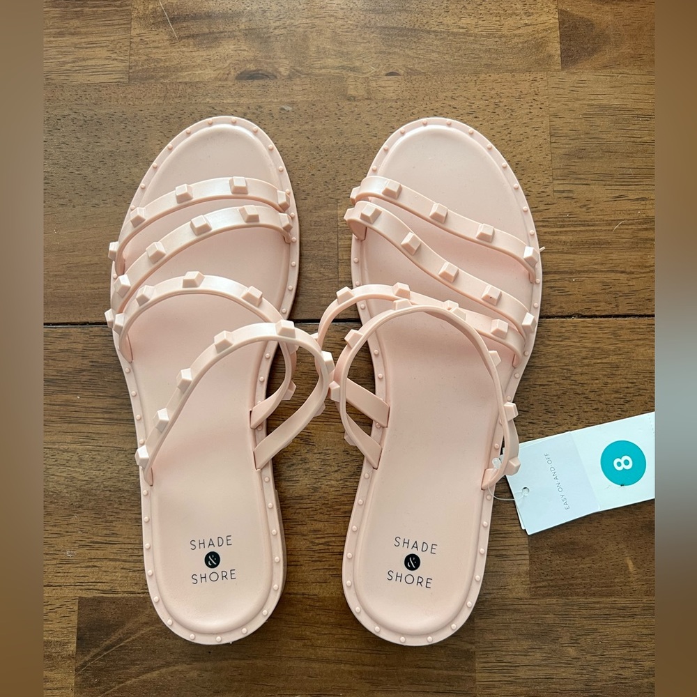 Shade and Shore Pink Jelly Sandals